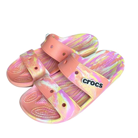 CROCS Tie Dye Slides - Picture 1 of 2